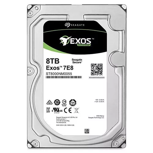 HDD SEAGATE - server 8 TB, Exos, 7.200 rpm, buffer 256 MB, pt. server, 