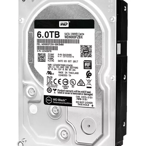 HDD WD 6 TB, Black, 7.200 rpm, buffer 256 MB, pt. desktop PC, 
