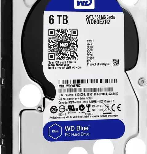 HDD WD 6 TB, Blue, 5.400 rpm, buffer 256 MB, pt. desktop PC, 