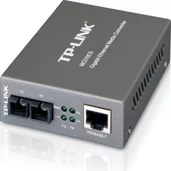 MEDIA CONVERTOR TP-LINK RJ45 1000M la fibra SC single-mode 1000M, Full-duplex, pana la 15Km, montabil in sasiu 