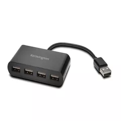 HUB extern KENSINGTON, porturi USB: USB 2.0 x 4, conectare prin USB 2.0, cablu 0.1 m, negru, 