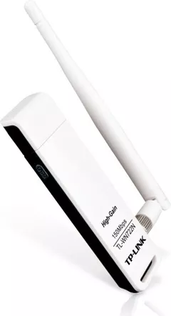 ADAPTOR RETEA TP-LINK , extern wireless 2.4 GHz, USB 2.0, port, 150 Mbps, antena externa detasabila x 1, 