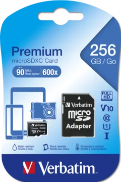 MICRO SDXC PREMIUM 256GB CLASS 10 INC ADAPTER 