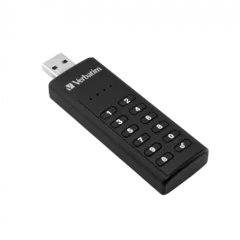 KEYPAD SECURE USB 3.0 DRIVE WITH 256-BIT AES HARDWARE ENCRYPTION 32GB, USB A 