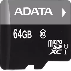 CARD MicroSD ADATA,  64 GB, MicroSDXC, clasa 10, standard UHS-I U1, 