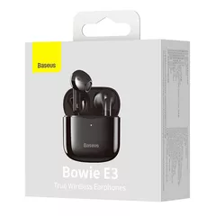 CASTI Baseus Bowie E3, pt smartphone, wireless, protectie apa IP64, bluetooth 5.0, microfon pe casca, negru 
