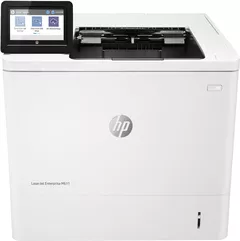 Imprimanta Laser Mono HP M611dn, A4, Functii: Impr., Viteza de Printare Monocrom: 61ppm, Viteza de printare color: , Conectivitate:USB|Ret, Duplex:Da, ADF:Nu(incl.TV 35RON) 