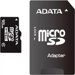 CARD MicroSD ADATA,  16 GB, MicroSDHC, clasa 10, standard UHS-I U1, 