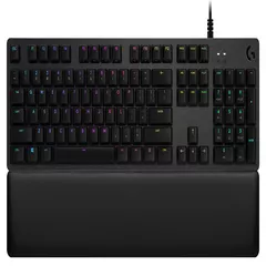 LOGITECH G513 Carbon RGB Mechanical Gaming Keyboard, GX Blue (Clicky) - CARBON - US INTL - USB - INTNL - G513 CLICKY