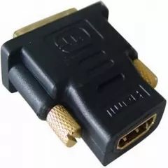 ADAPTOR video GEMBIRD, DVI-D SL (T) la HDMI (M), conectori auriti, black, 
