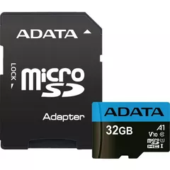 MEMORY MICRO SDHC 32GB W/ADAP./AUSDH32GUICL10A1-RA1 ADATA 