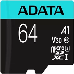 CARD MicroSD ADATA, 64 GB, microSDHC, clasa 10, standard UHS-I U3, 