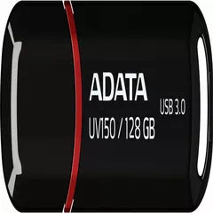 MEMORIE USB 3.2 ADATA 128 GB, cu capac, carcasa plastic, negru, 