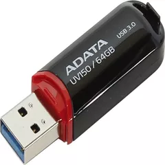 MEMORIE USB 3.2 ADATA 64 GB, cu capac, carcasa plastic, negru, 