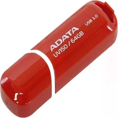 MEMORIE USB 3.2 ADATA 64 GB, cu capac, carcasa plastic, rosu, 