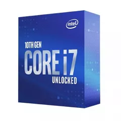 CPU INTEL i7-10700KF, skt LGA 1200, Core i7, frecventa 3.8 GHz, turbo 5.1 GHz, 8 nuclee,  putere 125 W, 