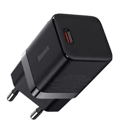 INCARCATOR retea Baseus GaN3, Quick Charge 30W, 1 x USB Type-C 5V/3A, negru 