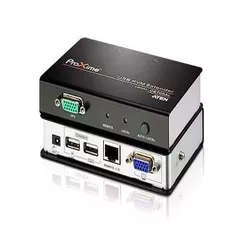 EXTENDER KVM ATEN acces PC de la distanta, conector tip VGA (M) | USB (M) x 2 | RJ-45 | SPHD-17 (M), 