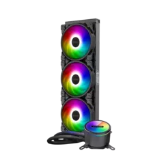 COOLER  PCCOOLER, skt. universal, racire cu lichid, vent. 120 mm x 3, 2000 rpm, LED RGB