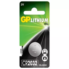 Baterie GP Batteries, butoni (CR2032) 3V lithium, blister 1 buc. 