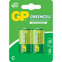 Baterie GP Batteries, Greencell C (R14) 1.5V carbon zinc, blister 2 buc. 