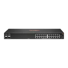 Hewlett Packard Enterprise Aruba 6100 24G 4SFP+ Managed L3 Gigabit Ethernet (10/100/1000) 1U Black, 