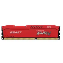 Memorie DDR Kingston Fury Beast DDR3 4 GB, frecventa 1600 MHz, 1 modul,  radiator, 