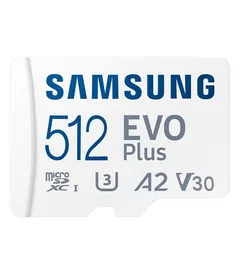 Card memorie Samsung MB-MC512KA/EU,  Micro-SDXC,  EVO Plus (2021),  512GB, 