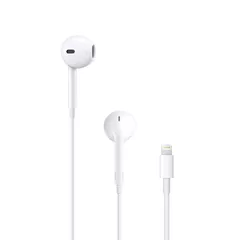 CASTI Apple EarPods, pt. smartphone, cu fir, intraauriculare - butoni, microfon pe fir, conectare prin Lightning, alb, 