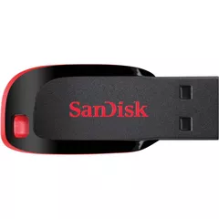 MEMORIE USB 2.0 SANDISK 64 GB, clasica, carcasa plastic, negru, 