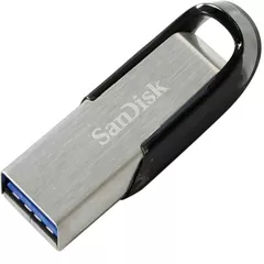 MEMORIE USB 3.0 SANDISK 128 GB, clasica, carcasa metalic, negru / argintiu, 
