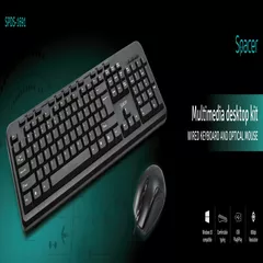 KIT wired SPACER USB, tastatura multimedia 