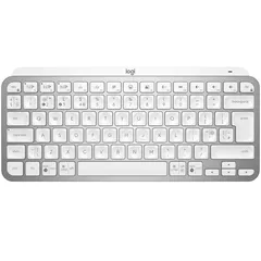 LOGITECH MX Keys Mini Minimalist Wireless Illuminated Keyboard - PALE GREY - US INTL - 2.4GHZ/BT - INTNL, 