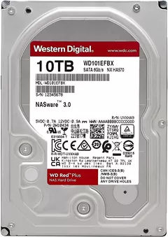 HDD WD 10TB,  Red Plus, 7.200 rpm, buffer 256 MB, pt NAS, 