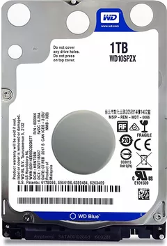 HDD notebook  WD 1 TB, Blue, 5400 rpm, buffer 128 MB, 6 Gb/s, S-ATA 3, 